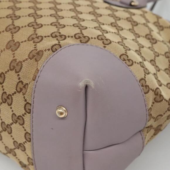 GUCCI GG Canvas Tote Bag Beige Gold - Picture 12 of 16